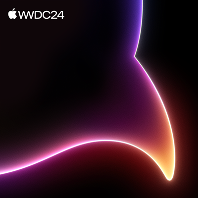 An abstract shape with glowing orange, purple, and blue edges, set against a black background.
